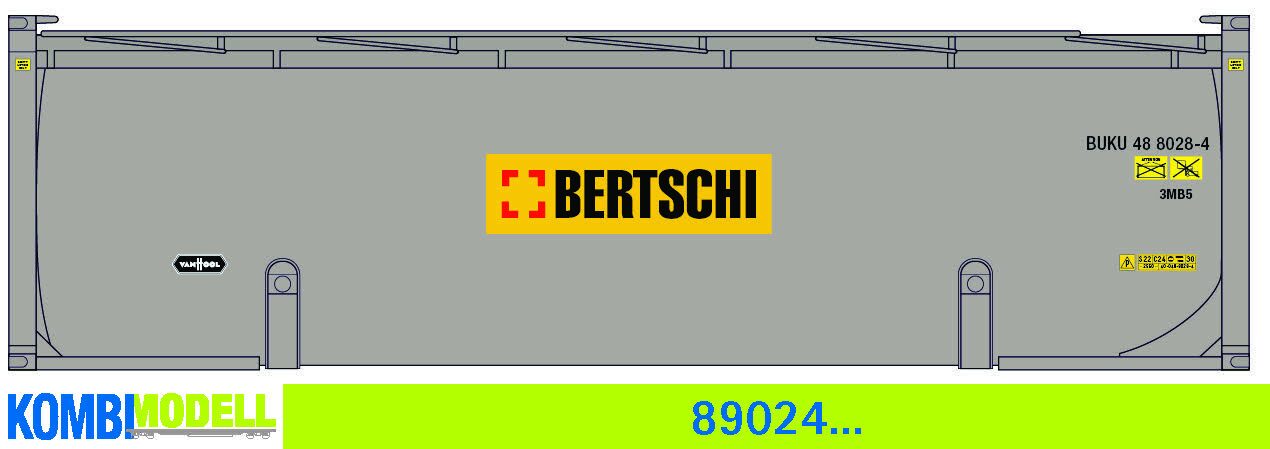 Kombimodell 89024.03 WB-B /Ct 30' Silo »Bertschi« (silber, Logo neu) BUKU 488210